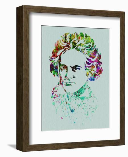 Beethoven Watercolor-Anna Malkin-Framed Art Print