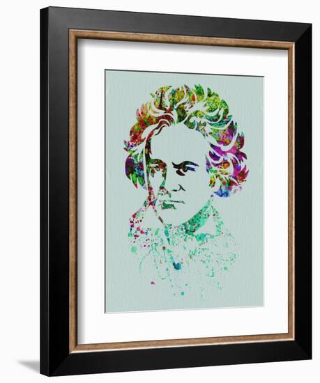 Beethoven Watercolor-Anna Malkin-Framed Art Print