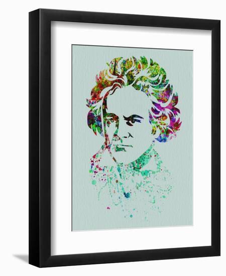 Beethoven Watercolor-Anna Malkin-Framed Art Print