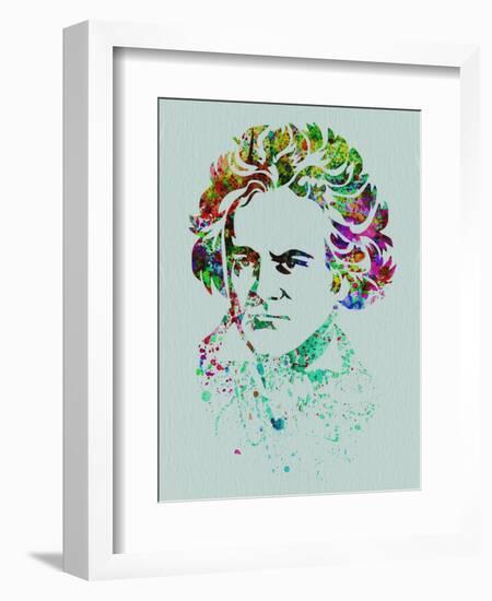 Beethoven Watercolor-Anna Malkin-Framed Art Print