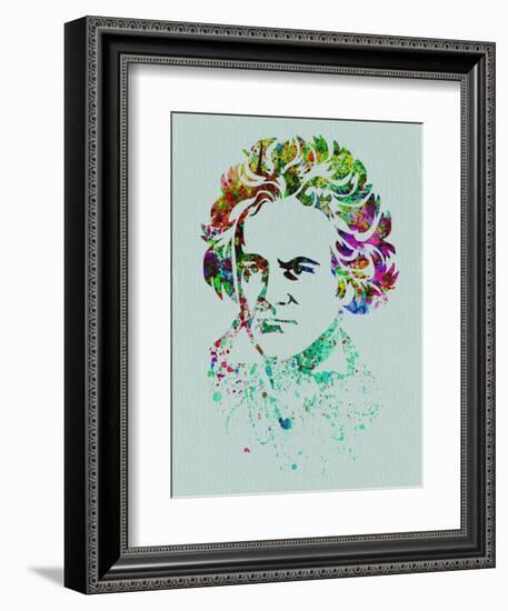 Beethoven Watercolor-Anna Malkin-Framed Art Print