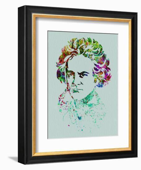 Beethoven Watercolor-Anna Malkin-Framed Art Print