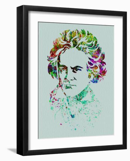 Beethoven Watercolor-Anna Malkin-Framed Art Print