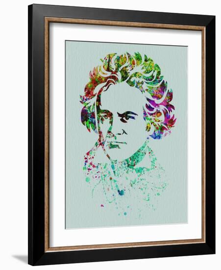 Beethoven Watercolor-Anna Malkin-Framed Art Print