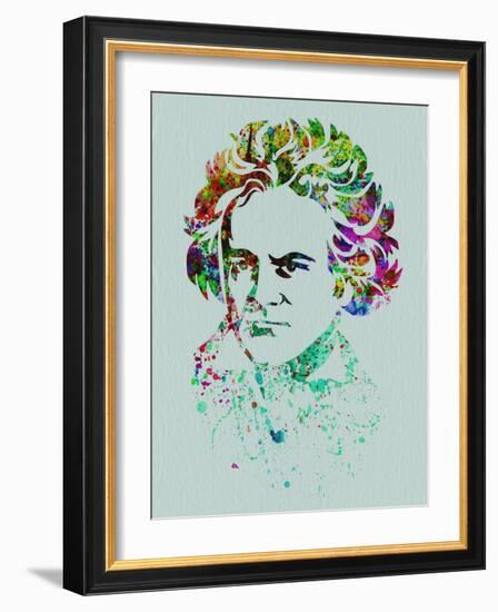 Beethoven Watercolor-Anna Malkin-Framed Art Print