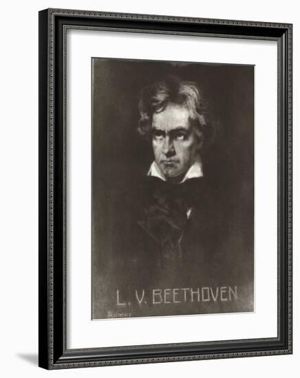 Beethoven-Hendrich Rumpf-Framed Art Print