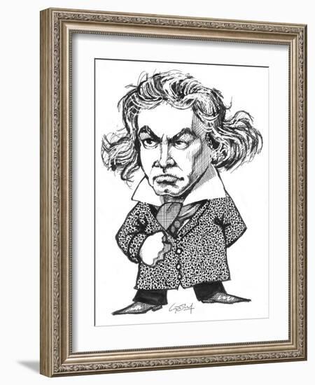 Beethoven-Gary Brown-Framed Giclee Print