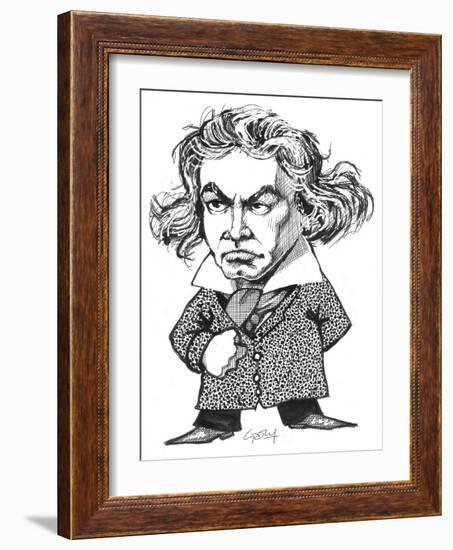 Beethoven-Gary Brown-Framed Giclee Print