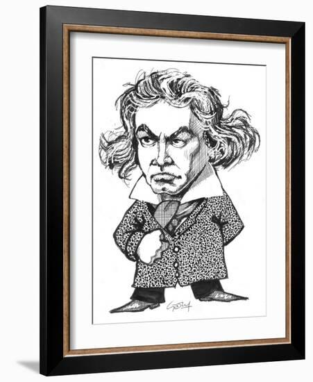 Beethoven-Gary Brown-Framed Giclee Print