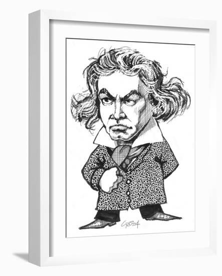 Beethoven-Gary Brown-Framed Giclee Print