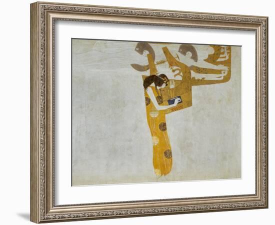 Beethovenfrieze, Allegory of Poetry-Gustav Klimt-Framed Giclee Print