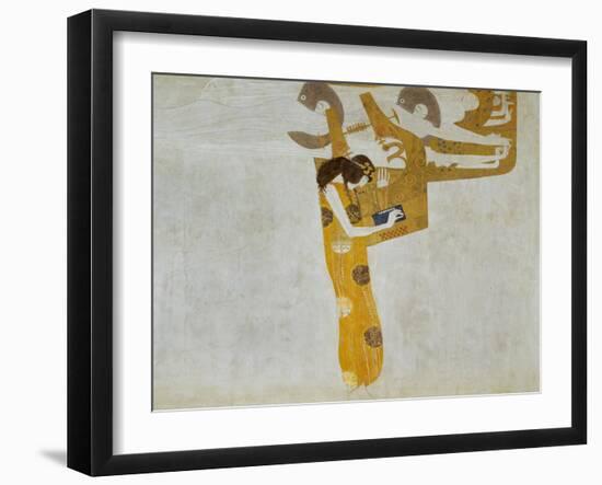 Beethovenfrieze, Allegory of Poetry-Gustav Klimt-Framed Giclee Print