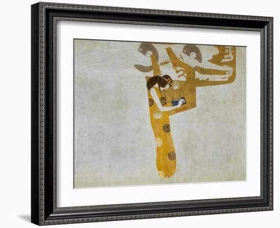Beethovenfrieze, Allegory of Poetry-Gustav Klimt-Framed Giclee Print