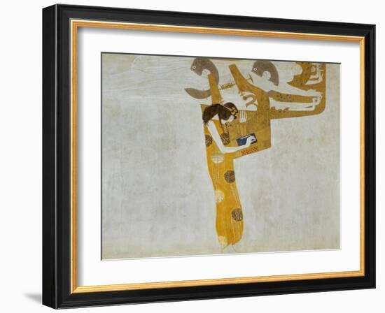 Beethovenfrieze, Allegory of Poetry-Gustav Klimt-Framed Giclee Print