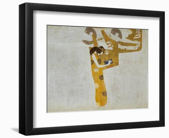 Beethovenfrieze, Allegory of Poetry-Gustav Klimt-Framed Giclee Print