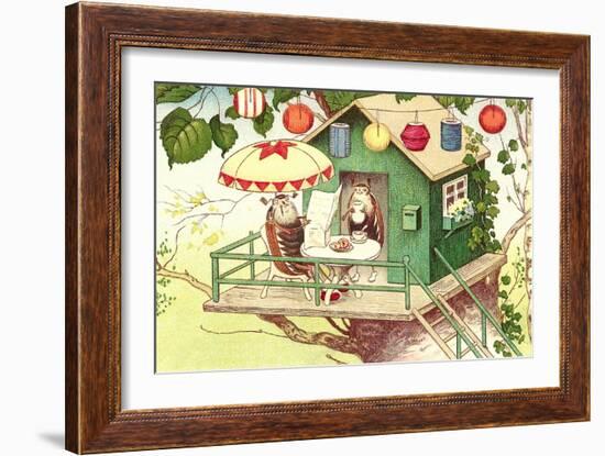 Beetles at Home-null-Framed Art Print