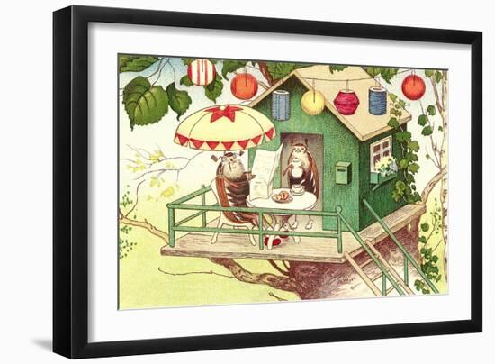 Beetles at Home-null-Framed Art Print