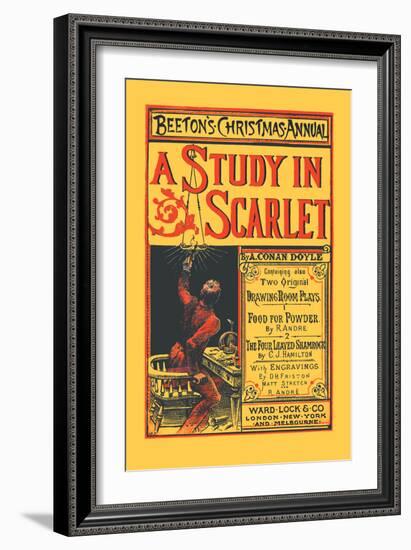 Beeton's Christmas Annual- A Study in Scarlet-null-Framed Premium Giclee Print