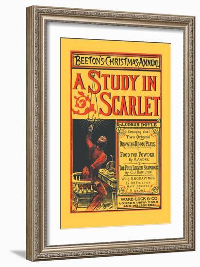 Beeton's Christmas Annual- A Study in Scarlet-null-Framed Art Print