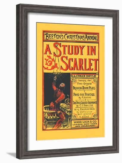 Beeton's Christmas Annual- A Study in Scarlet-null-Framed Art Print
