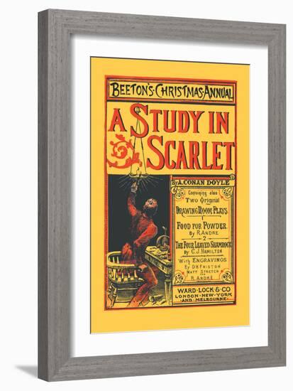 Beeton's Christmas Annual- A Study in Scarlet-null-Framed Art Print