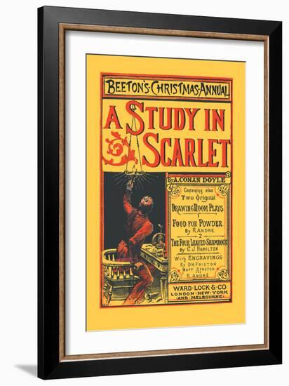 Beeton's Christmas Annual- A Study in Scarlet-null-Framed Art Print