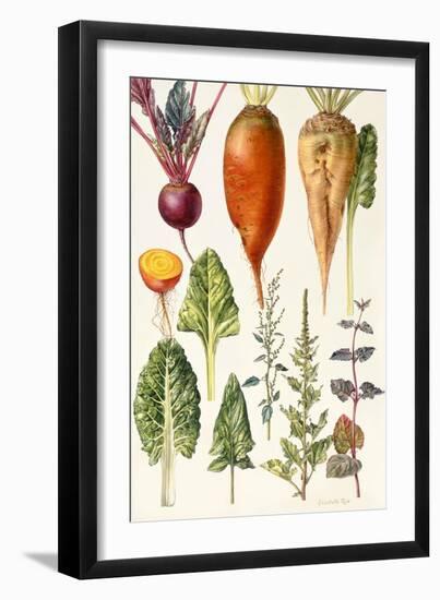 Beetroot and Other Vegetables-Elizabeth Rice-Framed Giclee Print