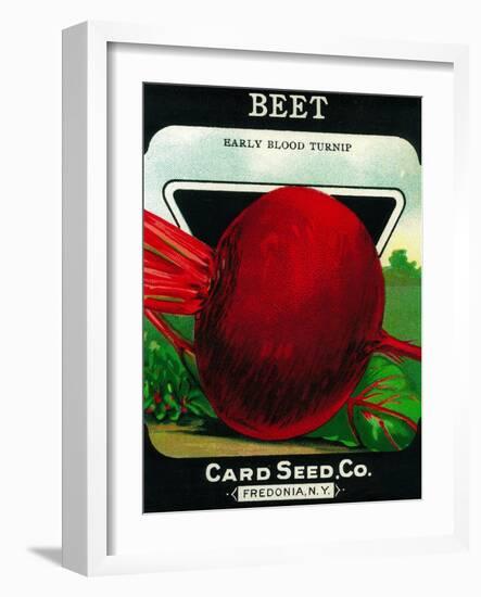 Beets Seed Packet-Lantern Press-Framed Art Print