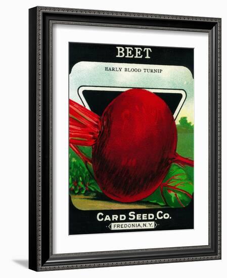 Beets Seed Packet-Lantern Press-Framed Art Print