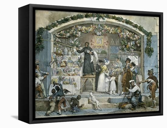 Befana in Rome-Jean-Baptiste Thomas-Framed Premier Image Canvas