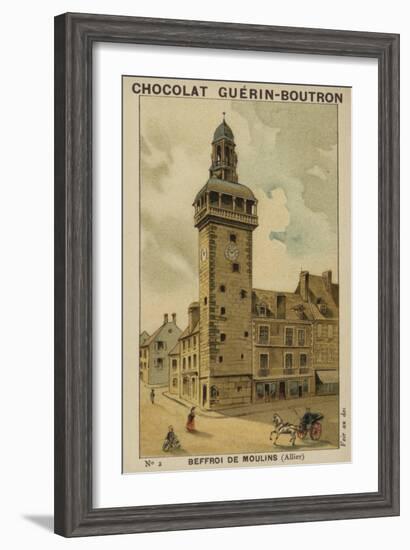 Beffroi De Moulins, Allier-null-Framed Giclee Print