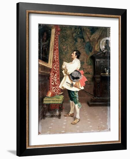 Before a Portrait',C1860-1920-Tito Conti-Framed Giclee Print