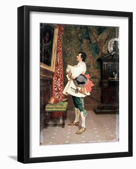 Before a Portrait',C1860-1920-Tito Conti-Framed Giclee Print