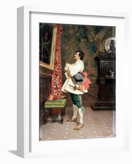 Before a Portrait',C1860-1920-Tito Conti-Framed Giclee Print