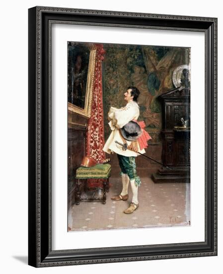 Before a Portrait',C1860-1920-Tito Conti-Framed Giclee Print