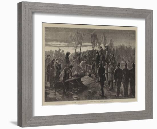 Before Paris, an Officer's Funeral, For God, King, and Fatherland-Henry Woods-Framed Giclee Print