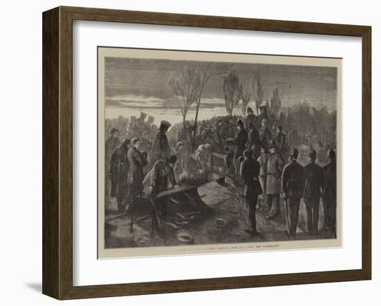 Before Paris, an Officer's Funeral, For God, King, and Fatherland-Henry Woods-Framed Giclee Print