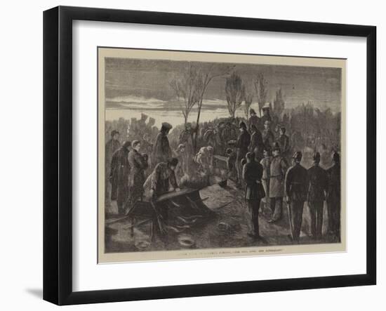 Before Paris, an Officer's Funeral, For God, King, and Fatherland-Henry Woods-Framed Giclee Print