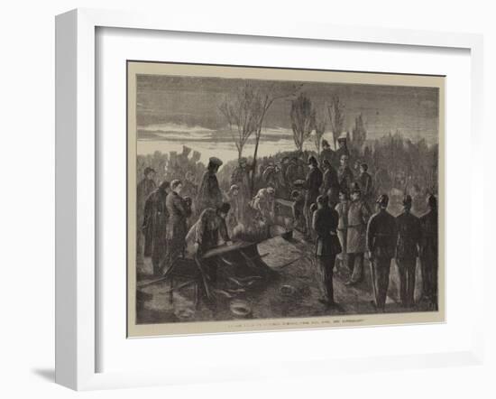 Before Paris, an Officer's Funeral, For God, King, and Fatherland-Henry Woods-Framed Giclee Print