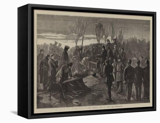 Before Paris, an Officer's Funeral, For God, King, and Fatherland-Henry Woods-Framed Premier Image Canvas