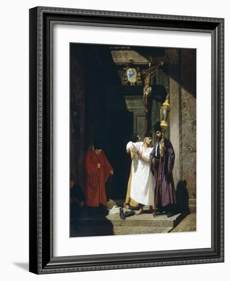 Before Procession, 1865-Federico Zandomeneghi-Framed Giclee Print