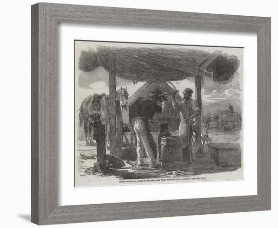 Before Sebastopol, Forge of the Left Siege Train-Edward Angelo Goodall-Framed Giclee Print