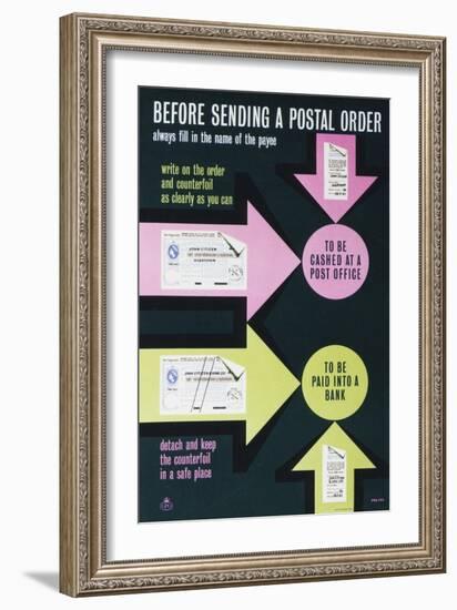 Before Sending a Postal Order-null-Framed Art Print