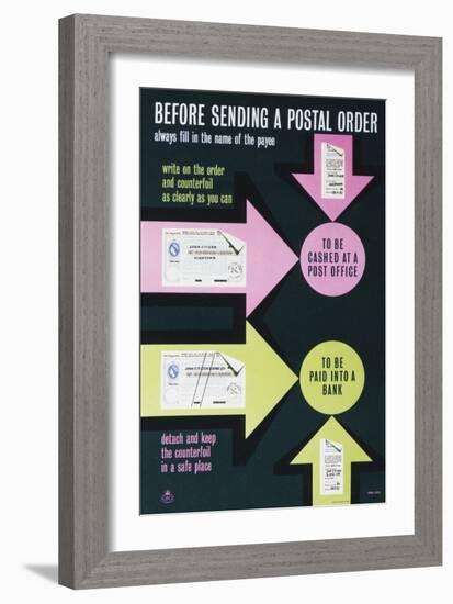 Before Sending a Postal Order-null-Framed Art Print