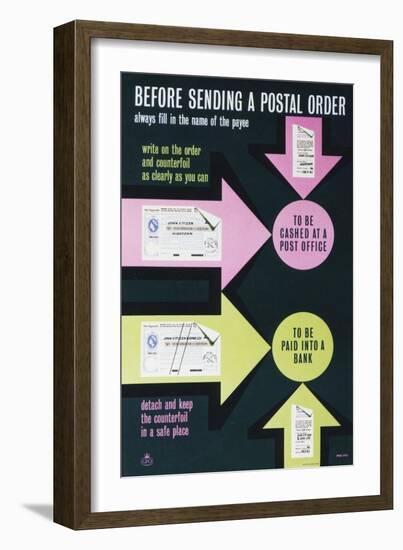 Before Sending a Postal Order-null-Framed Art Print