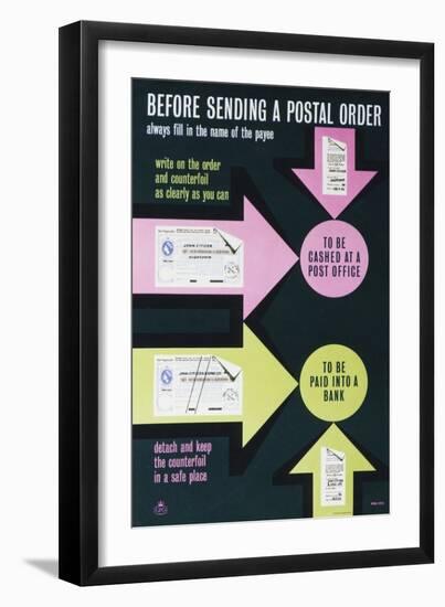 Before Sending a Postal Order-null-Framed Art Print