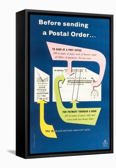 Before Sending a Postal Order-Norman Cumming-Framed Stretched Canvas