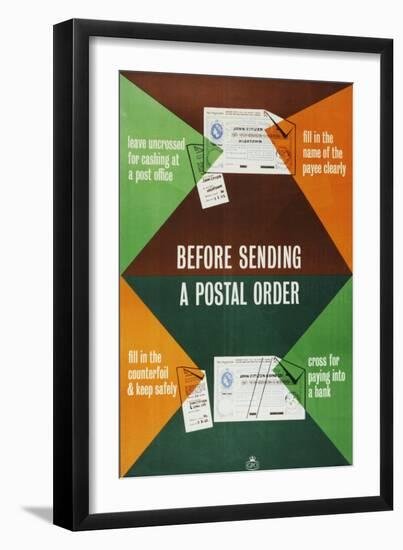 Before Sending a Postal Order-null-Framed Art Print