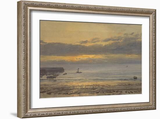 Before Sunrise, Scarborough - Low Water, 1878-Henry Moore-Framed Giclee Print