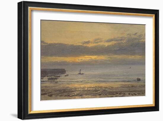 Before Sunrise, Scarborough - Low Water, 1878-Henry Moore-Framed Giclee Print